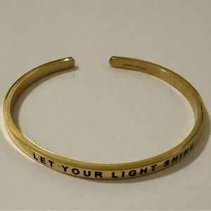 MantraBand Gold 'Let Your Light Shine' Bracelet